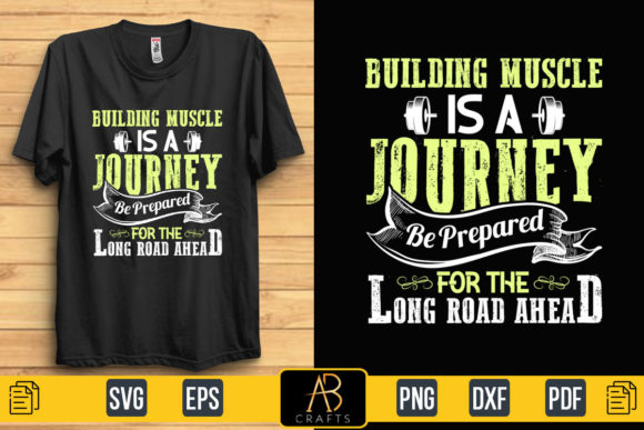 About Building Muscle Gym Quote T Shirt Graphics