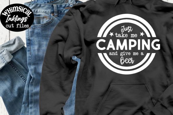 Camping and Beer Graphics and Illustrations