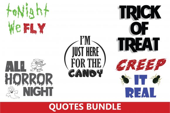Halloween Quotes Bundle 00006: Graphics & Icons for Creative Sellers