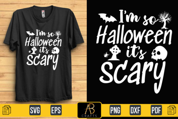 Halloween Scary Sublimation Quote Design: Graphics for Print Templates