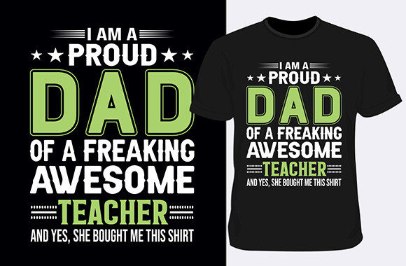 I Am a Proud Dad of a Freaking T-Shirt Graphics