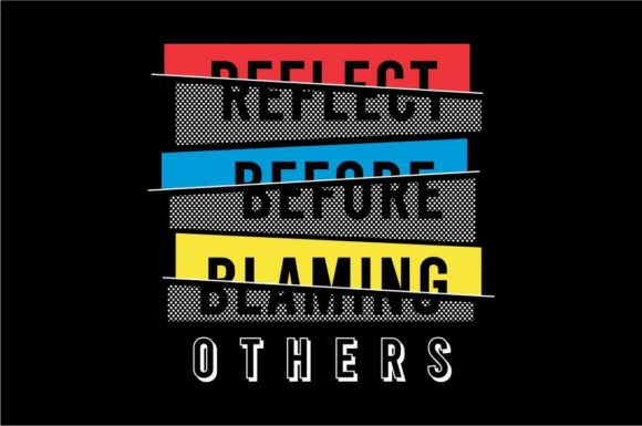 Reflect Motivational Quote T-Shirt Graphics