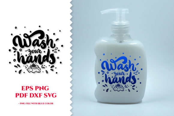 Wash Your Hands Bathroom Quotes SVG: Graphics & Illustrations